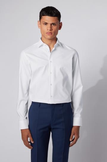 Koszula BOSS Regular Fit Białe Męskie (Pl86138)
